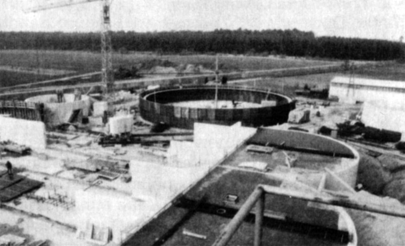 Historische Aufnahme vom Bau der Verbandskläranlage
