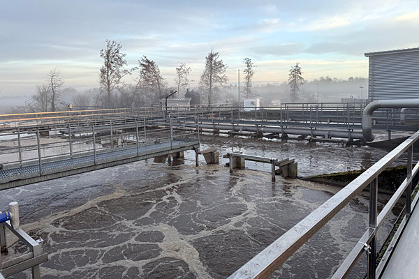 Belebungsbecken mit Belüftungsphase