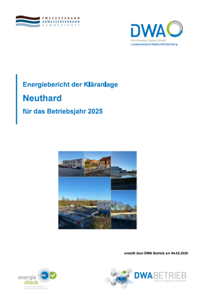 Energiebericht der Kläranlage Neuthard für das Betriebsjahr 2025